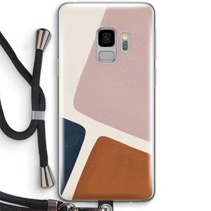 CaseCompany Geo #2: Samsung Galaxy S9 Transparant Hoesje met koord
