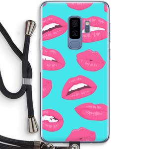 CaseCompany Bite my lip: Samsung Galaxy S9 Plus Transparant Hoesje met koord