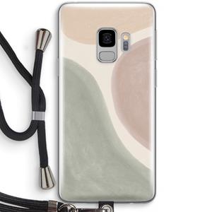 CaseCompany Geo #6: Samsung Galaxy S9 Transparant Hoesje met koord