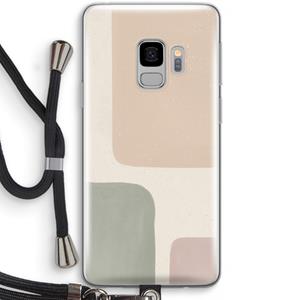 CaseCompany Geo #7: Samsung Galaxy S9 Transparant Hoesje met koord