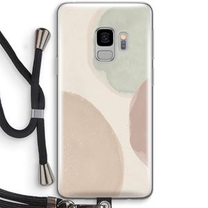 CaseCompany Geo #8: Samsung Galaxy S9 Transparant Hoesje met koord