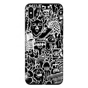 CaseCompany Vexx Black Mixtape: iPhone XS Max Tough Case