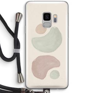 CaseCompany Geo #10: Samsung Galaxy S9 Transparant Hoesje met koord