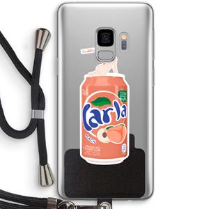 CaseCompany S(peach)less: Samsung Galaxy S9 Transparant Hoesje met koord