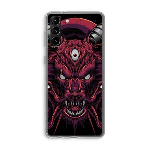 CaseCompany Hell Hound and Serpents: Samsung Galaxy S21 Plus Transparant Hoesje