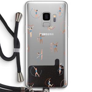 CaseCompany Dancing #3: Samsung Galaxy S9 Transparant Hoesje met koord