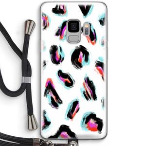 CaseCompany Cheetah color: Samsung Galaxy S9 Transparant Hoesje met koord