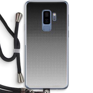 CaseCompany Musketon Halftone: Samsung Galaxy S9 Plus Transparant Hoesje met koord
