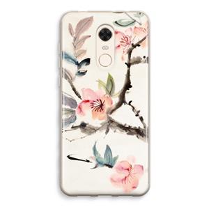 CaseCompany Japanse bloemen: Xiaomi Redmi 5 Transparant Hoesje