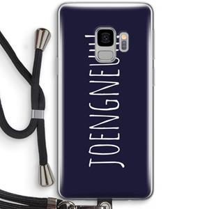 CaseCompany Joengneuh!: Samsung Galaxy S9 Transparant Hoesje met koord