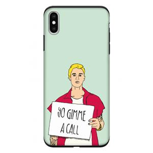 CaseCompany Gimme a call: iPhone XS Max Tough Case