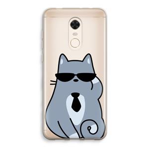 CaseCompany Cool cat: Xiaomi Redmi 5 Transparant Hoesje