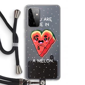 CaseCompany One In A Melon: Samsung Galaxy A72 5G Transparant Hoesje met koord