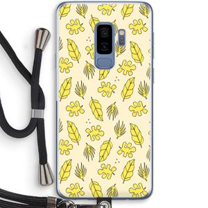 CaseCompany Herfst: Samsung Galaxy S9 Plus Transparant Hoesje met koord