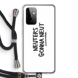 CaseCompany Neuters: Samsung Galaxy A72 5G Transparant Hoesje met koord