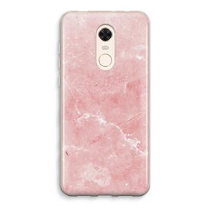 CaseCompany Roze marmer: Xiaomi Redmi 5 Transparant Hoesje