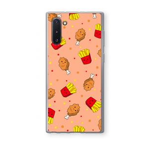 CaseCompany Chicken 'n Fries: Samsung Galaxy Note 10 Transparant Hoesje