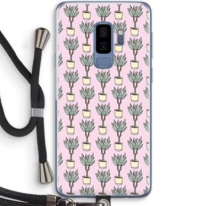 CaseCompany Boompje: Samsung Galaxy S9 Plus Transparant Hoesje met koord