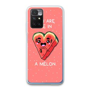 CaseCompany One In A Melon: Xiaomi Redmi 10 Transparant Hoesje
