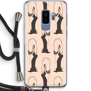 CaseCompany Pop Some Kim: Samsung Galaxy S9 Plus Transparant Hoesje met koord