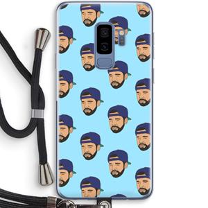 CaseCompany Drake Away: Samsung Galaxy S9 Plus Transparant Hoesje met koord