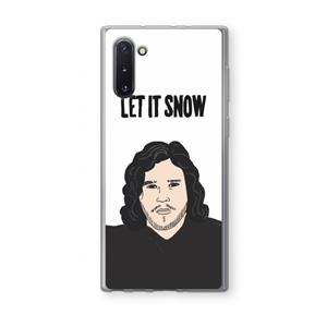 CaseCompany Let It Snow: Samsung Galaxy Note 10 Transparant Hoesje