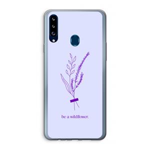 CaseCompany Be a wildflower: Samsung Galaxy A20s Transparant Hoesje