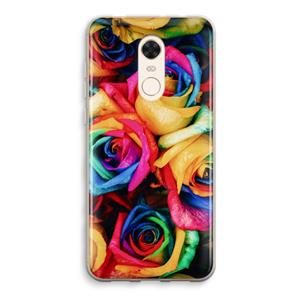 CaseCompany Neon bloemen: Xiaomi Redmi 5 Transparant Hoesje