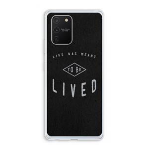 CaseCompany To be lived: Samsung Galaxy S10 Lite Transparant Hoesje
