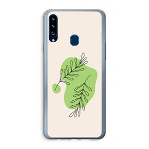 CaseCompany Beleaf in you: Samsung Galaxy A20s Transparant Hoesje