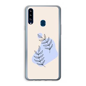CaseCompany Leaf me if you can: Samsung Galaxy A20s Transparant Hoesje