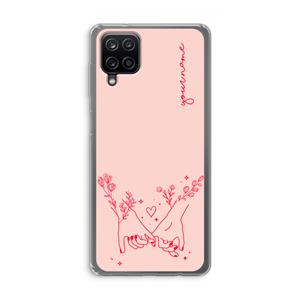 CaseCompany Best Friends: Samsung Galaxy A12 Transparant Hoesje