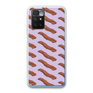 CaseCompany Bacon to my eggs #2: Xiaomi Redmi 10 Transparant Hoesje