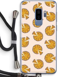 CaseCompany You Had Me At Pizza: Samsung Galaxy S9 Plus Transparant Hoesje met koord