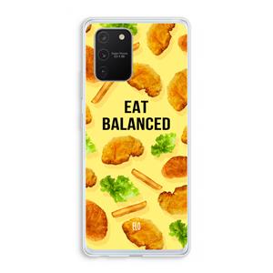 CaseCompany Eat Balanced: Samsung Galaxy S10 Lite Transparant Hoesje