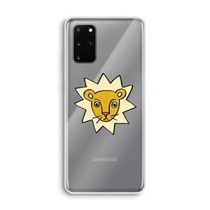 CaseCompany Kleine leeuw: Samsung Galaxy S20 Plus Transparant Hoesje