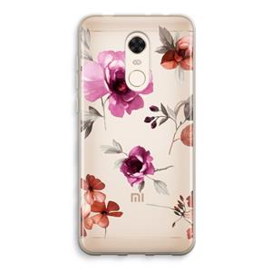 CaseCompany Geschilderde bloemen: Xiaomi Redmi 5 Transparant Hoesje
