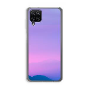 CaseCompany Sunset pastel: Samsung Galaxy A12 Transparant Hoesje