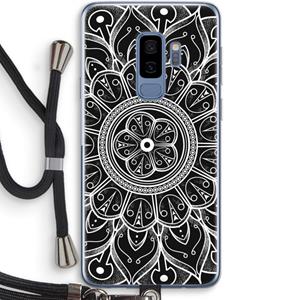 CaseCompany Roses Are Red: Samsung Galaxy S9 Plus Transparant Hoesje met koord