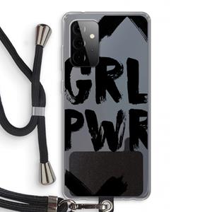 CaseCompany Girl Power #2: Samsung Galaxy A72 5G Transparant Hoesje met koord