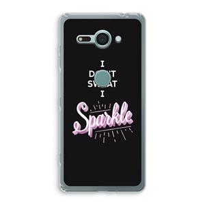 CaseCompany Sparkle quote: Sony Xperia XZ2 Compact Transparant Hoesje