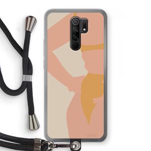 CaseCompany Bikini body: Xiaomi Redmi 9 Transparant Hoesje met koord