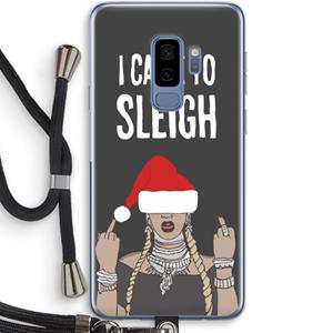 CaseCompany Came To Sleigh: Samsung Galaxy S9 Plus Transparant Hoesje met koord