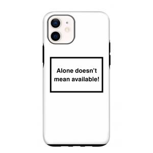 CaseCompany Alone: iPhone 12 mini Tough Case