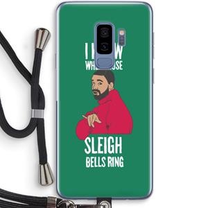 CaseCompany Sleigh Bells Ring: Samsung Galaxy S9 Plus Transparant Hoesje met koord