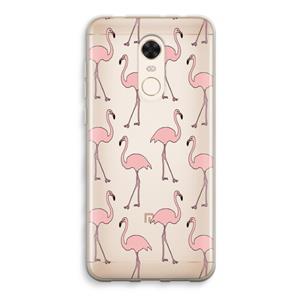 CaseCompany Anything Flamingoes: Xiaomi Redmi 5 Transparant Hoesje