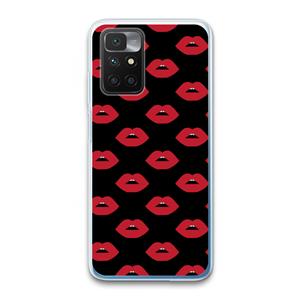 CaseCompany Lips: Xiaomi Redmi 10 Transparant Hoesje
