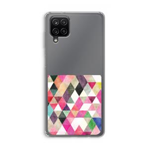 CaseCompany Gekleurde driehoekjes: Samsung Galaxy A12 Transparant Hoesje