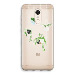 CaseCompany Hang In There: Xiaomi Redmi 5 Transparant Hoesje