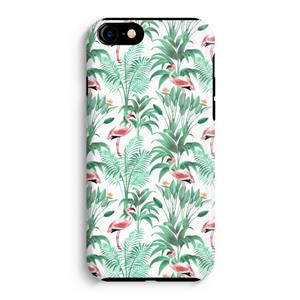 CaseCompany Flamingo bladeren: iPhone 8 Tough Case